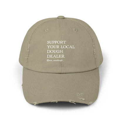 Support Your Local Dough Dealer Distressed Cap - Mrs. Sourdough
