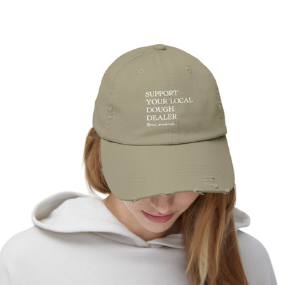 Support Your Local Dough Dealer Distressed Cap - Mrs. Sourdough
