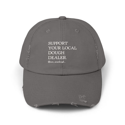 Support Your Local Dough Dealer Distressed Cap - Mrs. Sourdough