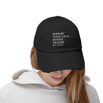 Support Your Local Dough Dealer Distressed Cap - Mrs. Sourdough