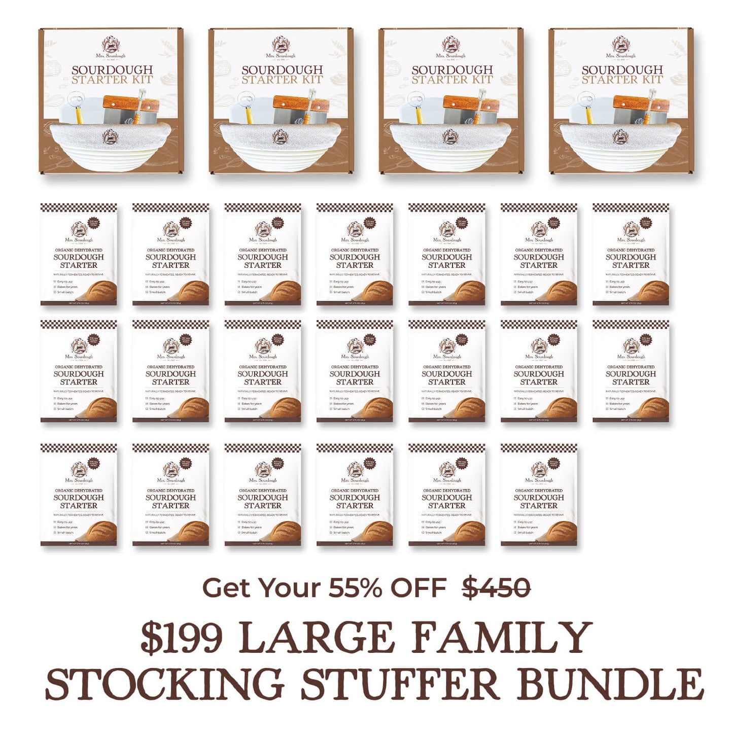 Large Family Stocking Stuffer Bundle - Mrs. Sourdough
