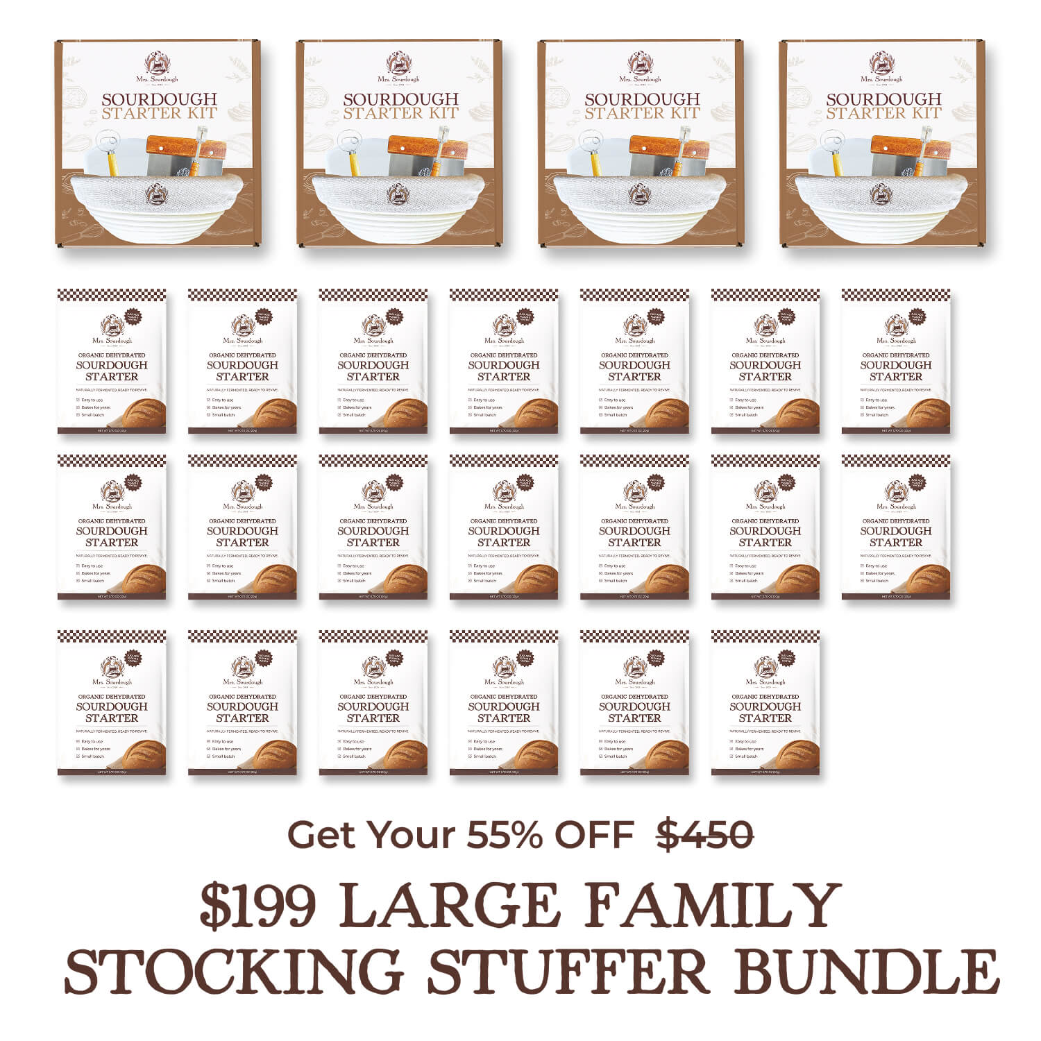 Large Family Stocking Stuffer Bundle - Mrs. Sourdough