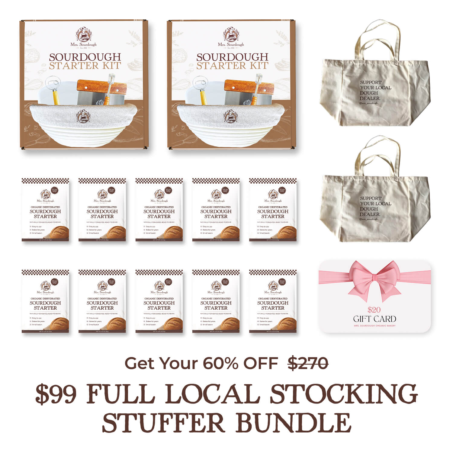 Full Local Stocking Stuffer Bundle - Mrs. Sourdough
