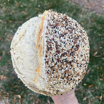 Everything Bagel Sourdough Bread - Mrs. Sourdough